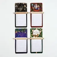 Набор магнитов «С Новым годом» с блоком и карандашом 4 шт. Набор магнитов «С Новым годом» с блоком и карандашом 4 шт.