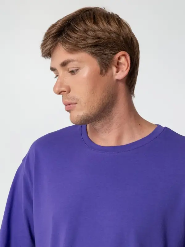 Футболка унисекс оверсайз Street Vibes, фиолетовая, размер XS/S Футболка унисекс оверсайз Street Vibes, фиолетовая, размер XS/S