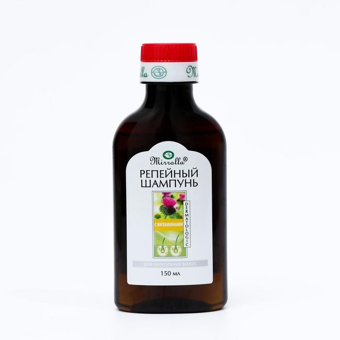 Шампунь репейный Mirrolla, комплекс витаминов для укрепления волос, 150 мл Шампунь репейный Mirrolla, комплекс витаминов для укрепления волос, 150 мл