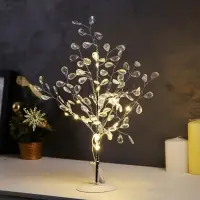 Светодиодный куст &laquo;Лепестки&raquo; 35&times;26&times;3 см, 10 LED, постоянное свечение, от батареек CR2032&times;2 (в комплекте), свечение тёплое белое