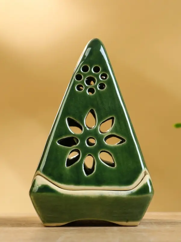 Подсвечник &laquo;Пирамидка&raquo;, 8&times;8&times;12 см, керамика, МИКС