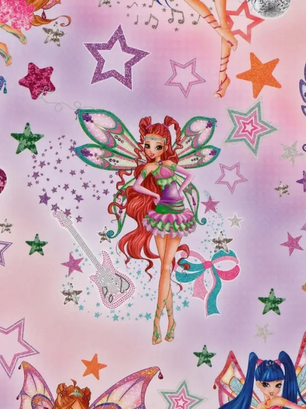 Бумага упаковочная глянцевая &laquo;Клуб Винкс&raquo;, 50&times;70 см