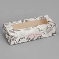 Кондитерская упаковка, коробка с ламинацией &laquo;Графика&raquo;, 17&times;7&times;4 см