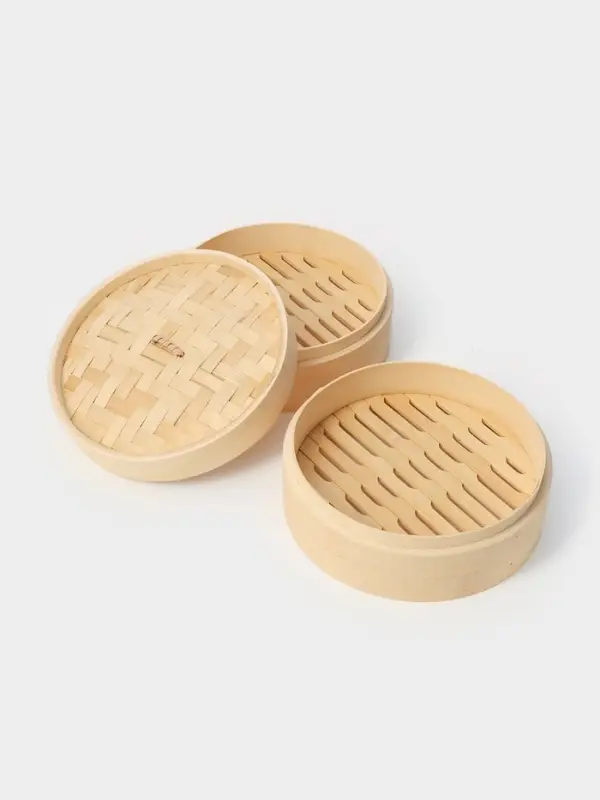 Пароварка Доляна &laquo;Восточная кухня&raquo;, 2 этажа, d=21 см, бамбук