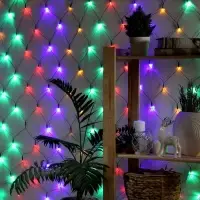 Гирлянда &laquo;Сеть&raquo; 2&times;2 м, IP20, тёмная нить, 224 LED, 8 режимов, 220 В, свечение мульти