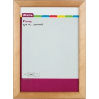 Рамка А4 21x30 см Комус/ATTACHE деревянный багет 25мм светлая сосна