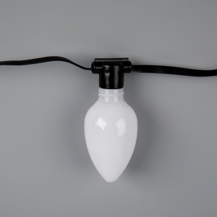 Умная гирлянда «Нить» 6 м с насадками «Шишки матовые», IP20, тёмная нить, 20 LED, свечение RGB, USB