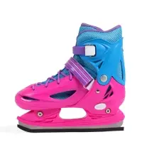 Коньки детские раздвижные BlackAqua, р. 30-33, для фитнеса, с роликовой платформой, мультиколор