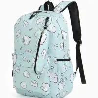 Рюкзак школьный &laquo;Мишки&raquo;, с пеналом, 3 кармана, 28&times;12&times;43 см, бирюзовый