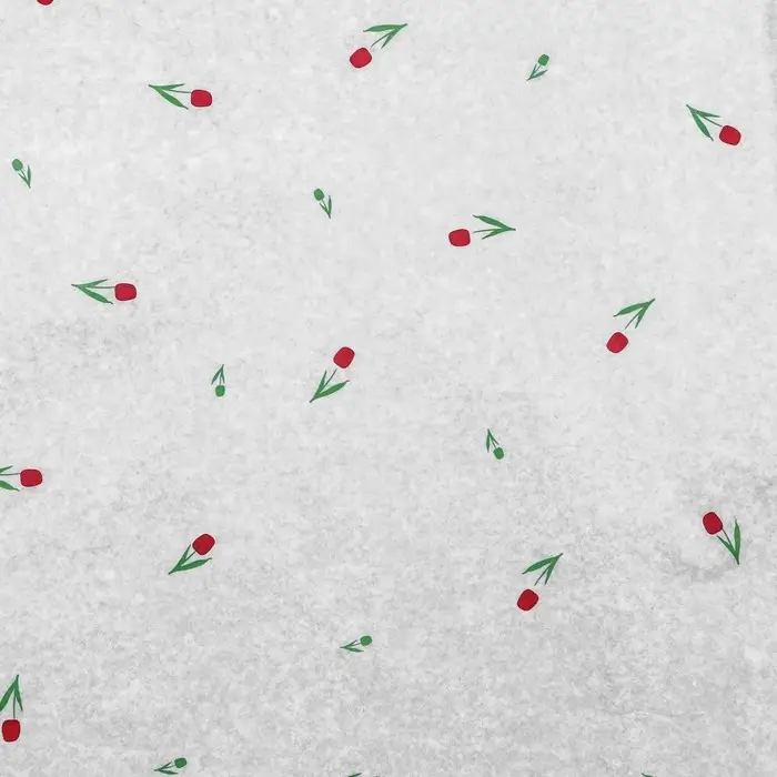 Бумага упаковочная тишью, «Цветы», белый, 50 см × 70 см 17 грамм