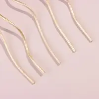 Свечи для торта витые &laquo;Серпантин&raquo;, 10 шт., коктейльные, золотые, 15 см