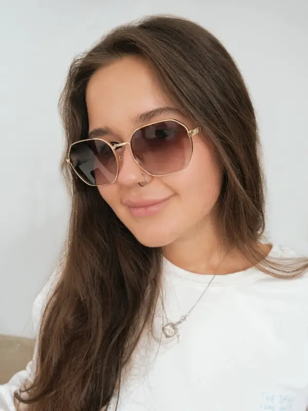 Очки солнцезащитные &laquo;OneSun. Овал&raquo;, uv 400, футляр, салфетка