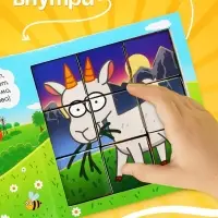 Книжка с кубиками &laquo;Зверята на ферме&raquo;, 15&times;15 см, 10 стр., 9 кубиков, Синий трактор