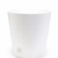 Кашпо с прикорневым поливом 4 л D-19см, H-20см белый "Гранд"
