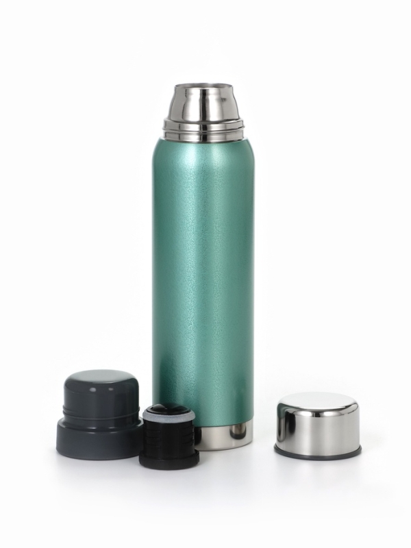 Термос для чая "Мастер К", 1 литр, 2 крышки-кружки