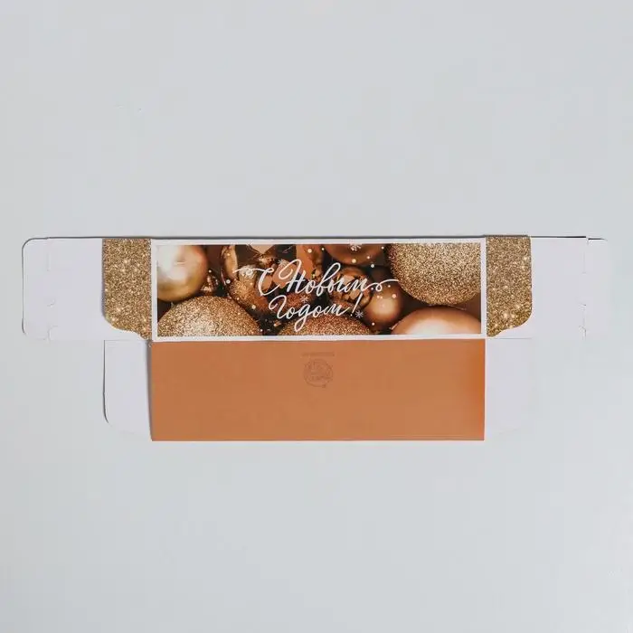 Коробка складная «Новогодние шары» 18 х 5,5 х 5,5 см. Коробка складная «Новогодние шары» 18 х 5,5 х 5,5 см.