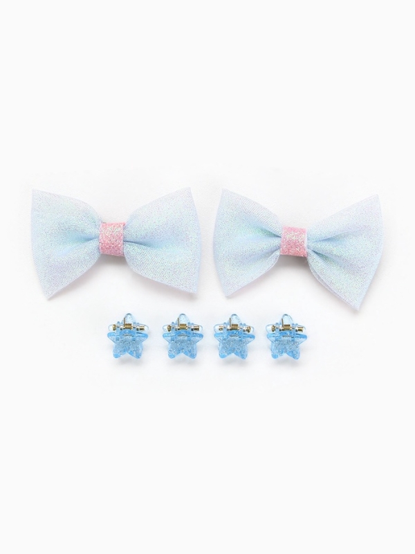 Бант для волос 2 шт, крабики «Яркая звезда», 8 х 12,5 см Бант для волос 2 шт, крабики «Яркая звезда», 8 х 12,5 см