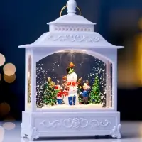 Светодиодная фигура &laquo;Снеговик&raquo; 5.5&times;14&times;19.5 см, от батареек 3хААА, музыка, USB, свечение тёплое белое