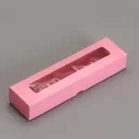 Коробка для 5 конфет, розовый, 22&times;5.5&times;3.5 см
