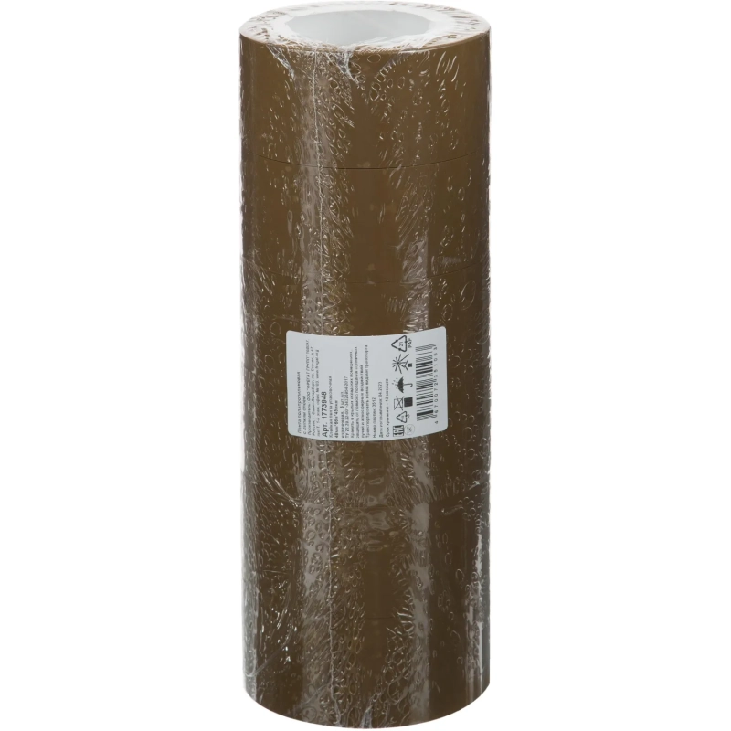 Клейкая лента упаковочная 48мм х 66м, коричневый, 45мкм, 6 шт/уп