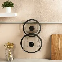 Полка для крышек тм VETTA, 21x11x37см, хромированная сталь