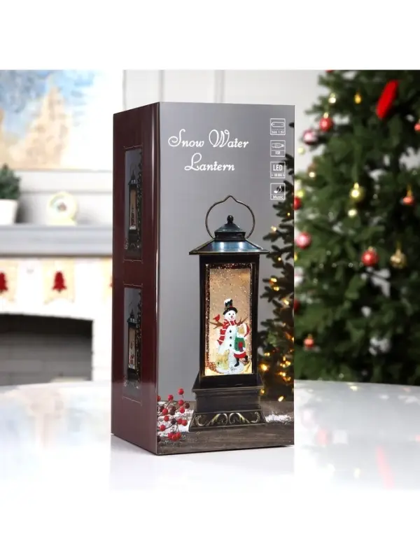 Светодиодная фигура &laquo;Ребёнок у ёлки&raquo; 10&times;27&times;10 см, пластик, от батареек ААх3, свечение тёплое белое