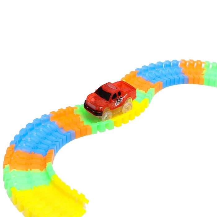 Автотрек Flash Track, гибкий, светится в темноте, 49 деталей Автотрек Flash Track, гибкий, светится в темноте, 49 деталей