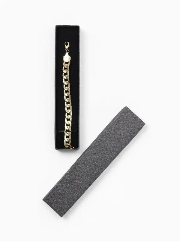 Набор коробочек подарочных 6 шт. под браслет/цепочку &laquo;Блеск&raquo;, 21&times;4 см, цв чёрный (7892893)   1096359