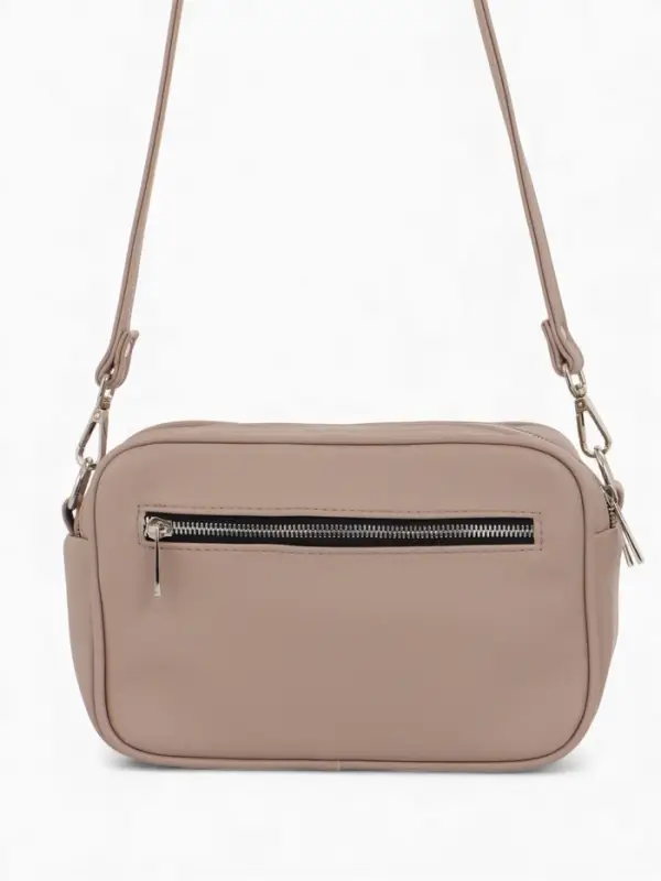 Сумка женская кросс-боди TEXTURA на молнии, 24&times;9&times;15 см, бежевая
