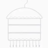 Органайзер для украшений &laquo;QF. Вешалка&raquo;, 28&times;6.7&times;36 см, белый