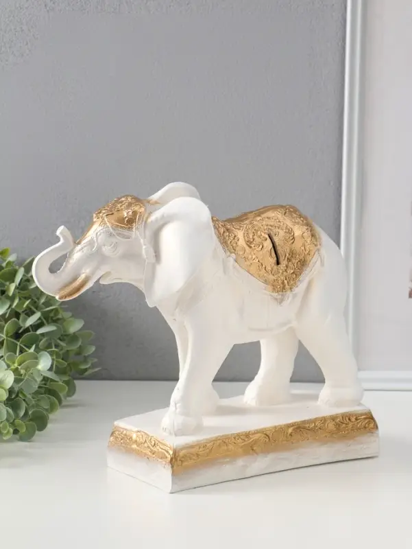 Копилка для денег &laquo;Слон удачи&raquo;, перламутр, 32&times;26&times;12 см