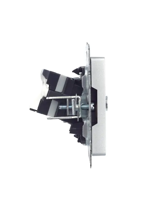 BRITE Розетка двойная TV+RJ45 кат.5E РТВ/РК12-БрА алюминий