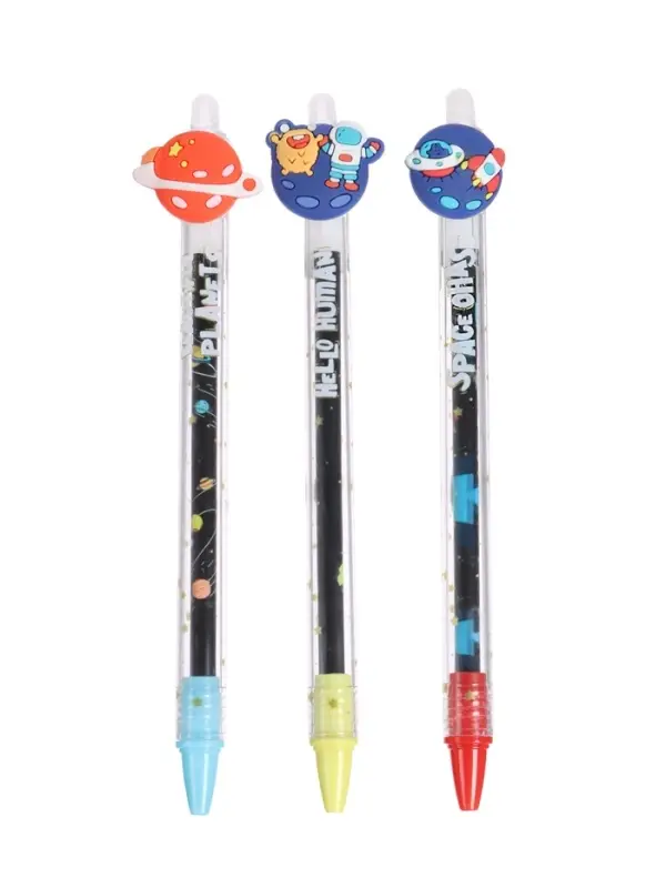 Ручка-прикол Calligrata &laquo;Космос&raquo;, синий стержень, гелевая, МИКС