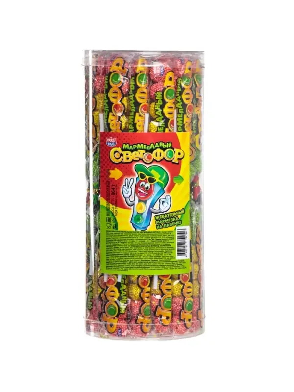 Мармелад на палочке &laquo;Мармеладный светофор&raquo;, 18 г