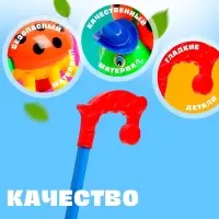 Каталка &laquo;Жучок&raquo;, на палочке, цвета МИКС