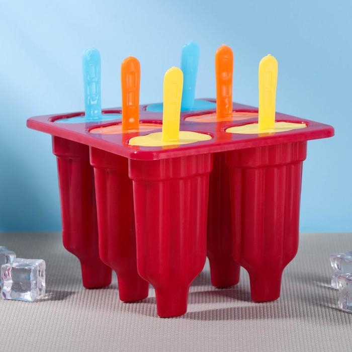 Форма для мороженого «Карусель», 6 ячеек, цвет МИКС Форма для мороженого «Карусель», 6 ячеек, цвет МИКС