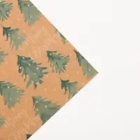Бумага упаковочная крафтовая Merry christmas, 50×70 см
