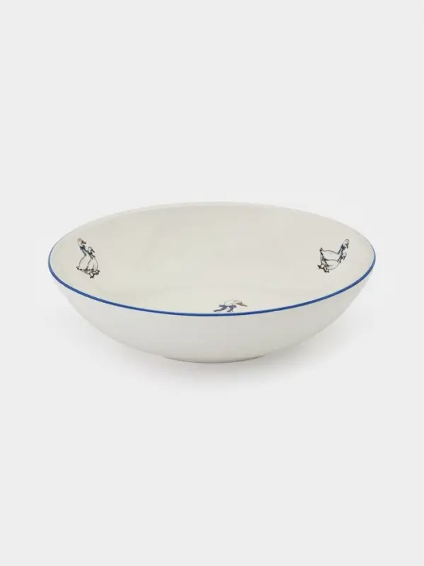 Тарелка глубокая 20 см Премиум "Гуси"