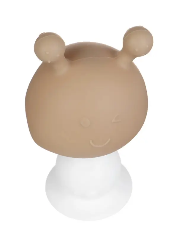 Прорезыватель силиконовый для зубов с погремушкой 3 в 1 M&B «Зайка», бежевый Прорезыватель силиконовый для зубов с погремушкой 3 в 1 M&B «Зайка», бежевый