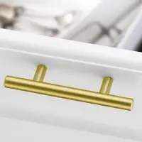 Ручка рейлинг ТУНДРА BISTRO, d=12 мм, м/о 96 мм, цвет золото, 4 шт.