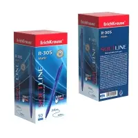 Ручка шариковая ErichKrause. R=305, автоматическая, синий стержень, узел 0.7 мм