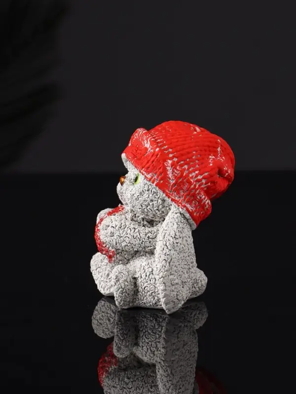 Фигура Фигура "Кролик в шапке" 7 см, серый