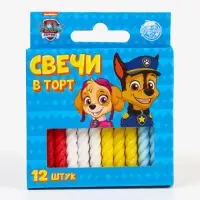 Набор свечей для торта «С Днем Рождения», 12 штук, Щенячий Патруль