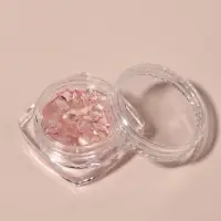 Фигурки для декора, объёмные, розовые, полупрозрачные