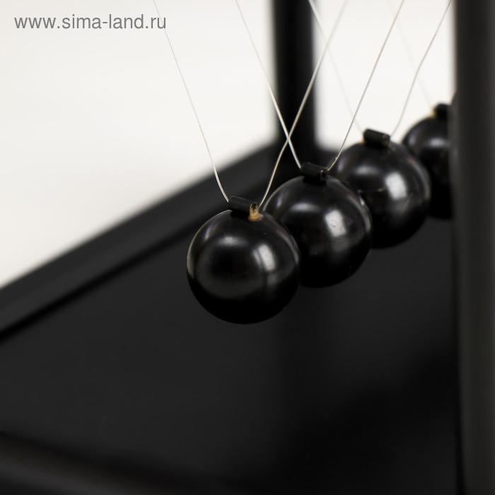 Маятник пластик Маятник пластик "Шары техно" чёрный 13,5х11х13,5 см