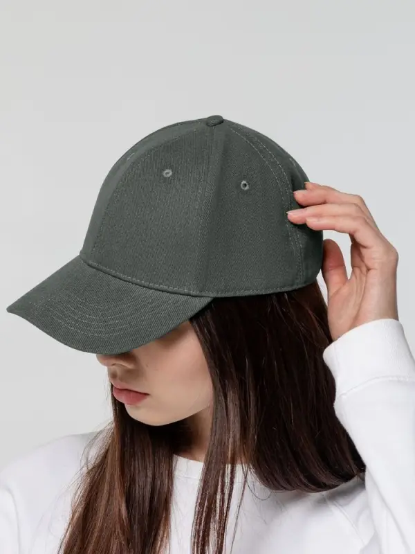 Бейсболка Hillside, серая Бейсболка Hillside, серая