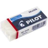 Ластик PILOT EE101 винил, карт.держатель, белый, Япония, 42х19х12мм EE101