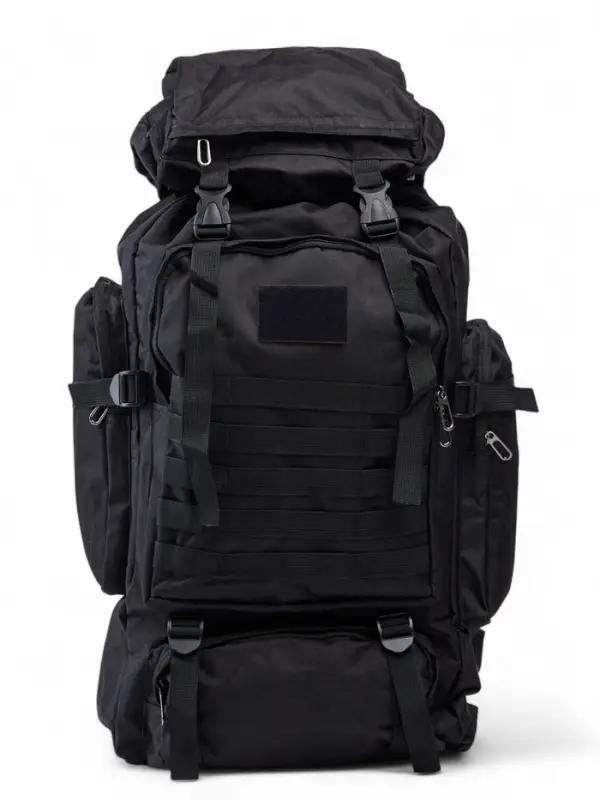 Рюкзак туристический Adventure мужской, 70 л, oxford, чёрный