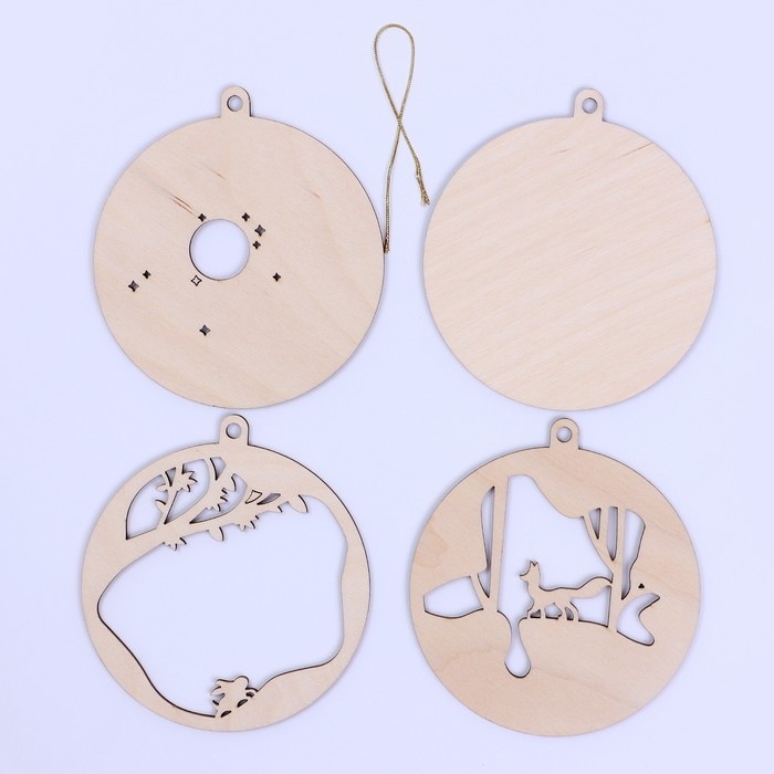 Заготовки для творчества. Деревянная ёлочная подвеска «Новый год! Лисёнок» Заготовки для творчества. Деревянная ёлочная подвеска «Новый год! Лисёнок»