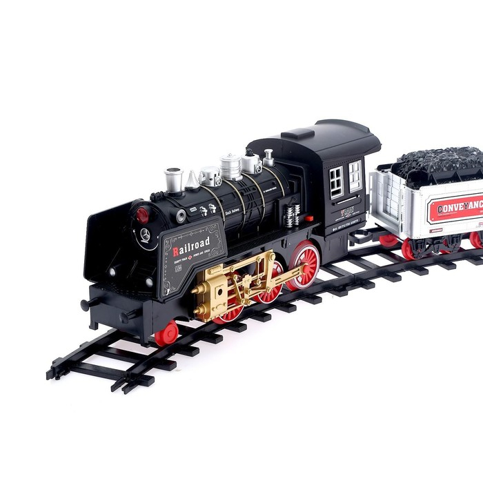 Железная дорога «Классика», радиоуправление, свет и звук, с дымом, работает от аккумулятора Железная дорога «Классика», радиоуправление, свет и звук, с дымом, работает от аккумулятора